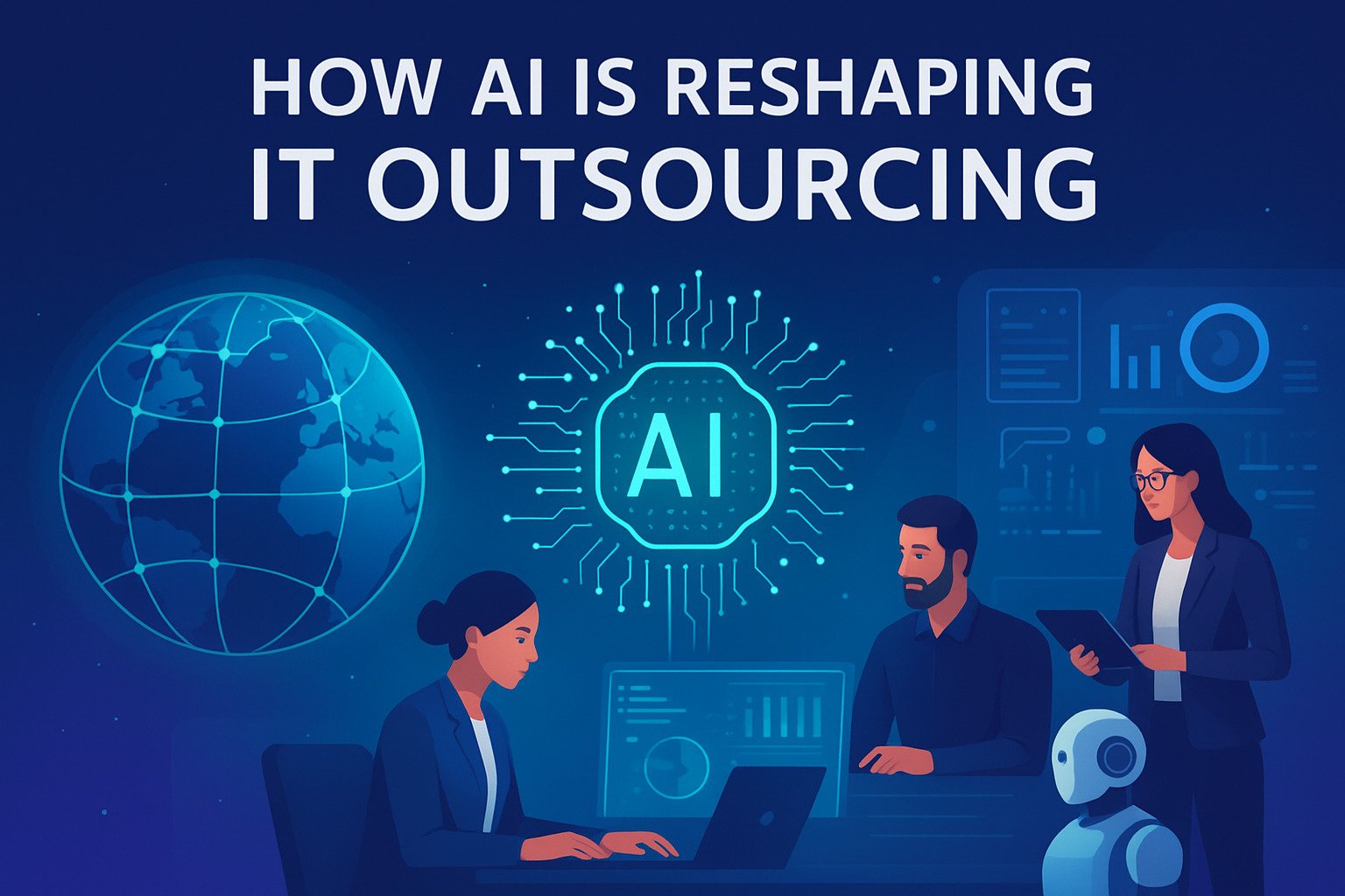 Featured image for article: How AI is Reshaping IT Outsourcing: From Cost Savings to Strategic Advantage