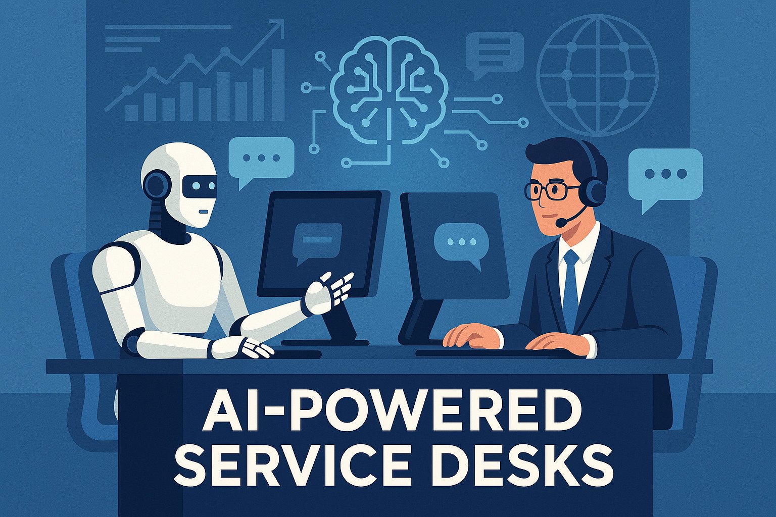 Featured image for article: AI‑Powered Service Desks: The Next Wave of Outsourcing